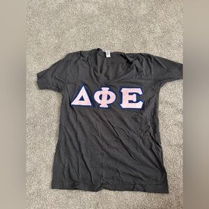 Delta phi epsilon letter shirt